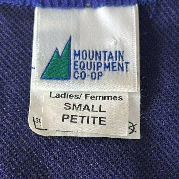 Vintage Y2K 1980s MEC small Women's purple Black Sleeveless work out/hike top - Picture 9 of 10